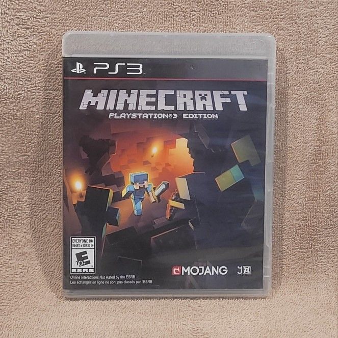 MINECRAFT (2014 PS3) BUILD CRAFT CREATE IMAGINATION BLOCK SONY PLAYSTATION VIDEO GAME