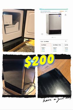 $200 New! Ice Maker- Whynter UIM-155 Stainless Steel Built-In