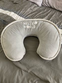 Boppy Nursing Pillow Hello World Gray