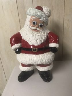 CEREMIC SANTA FIGURINE 15” Tall