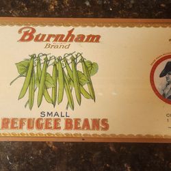 Antique Original Label In Metal Frame