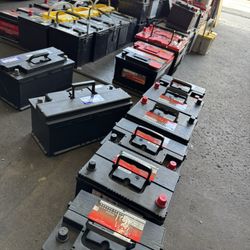 GROUP SIZE 24 24F 24R H5 27 34 78 65 48 49 47 H6 H7 51r 94r 86 H8 H9 Truck SUV And Vans. Car battery with Warranty. $60 with core exchange   All model
