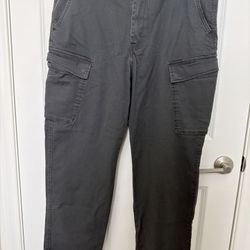 Levis Cargo Pants Mens 38x30 (38x40) Charcoal Gray Taper Leg Stretch Outdoor