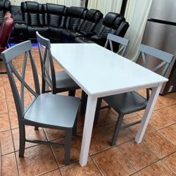 Dining Table with Chairs SOLID WOOD On Clearance 
