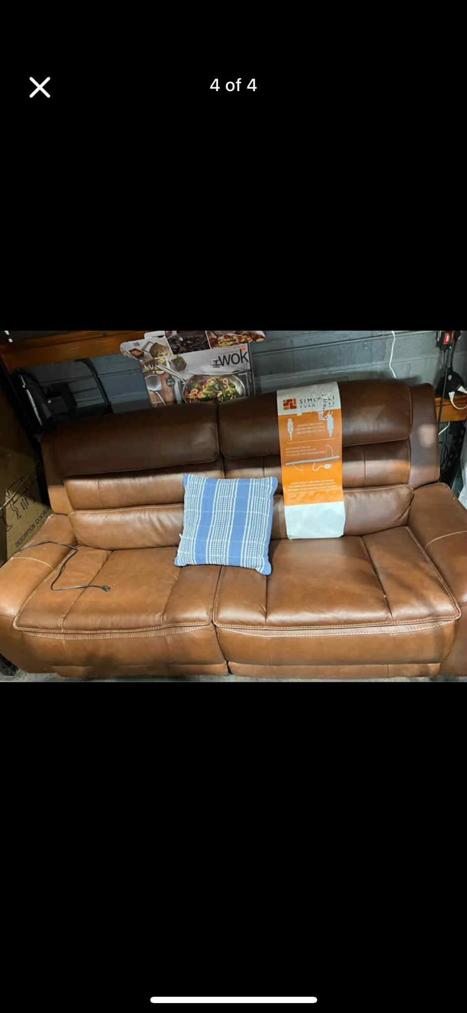 Brown Leather Electric Recliner Couch Costco