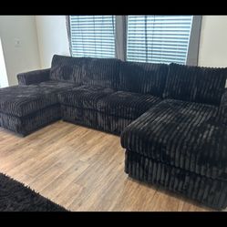 Brand New Super Comfy U Shape Double Chaise Sectional 