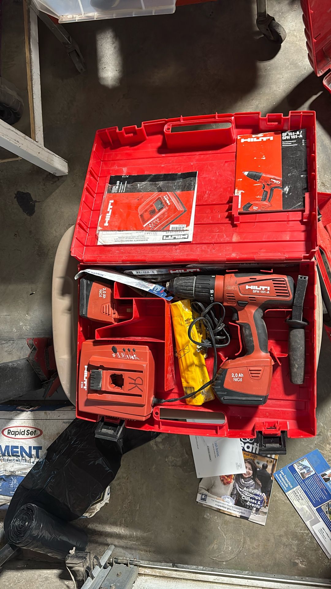 Hilti SFH 151-A Hammer Drill Cordless Batteries And Charger Included