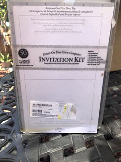 Create Your Own Invitation Kit