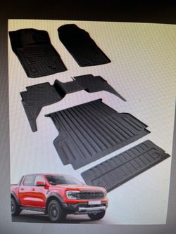 Ford Ranger 24-26’ Super Crew Floor & Bed Mats, See Pictures !