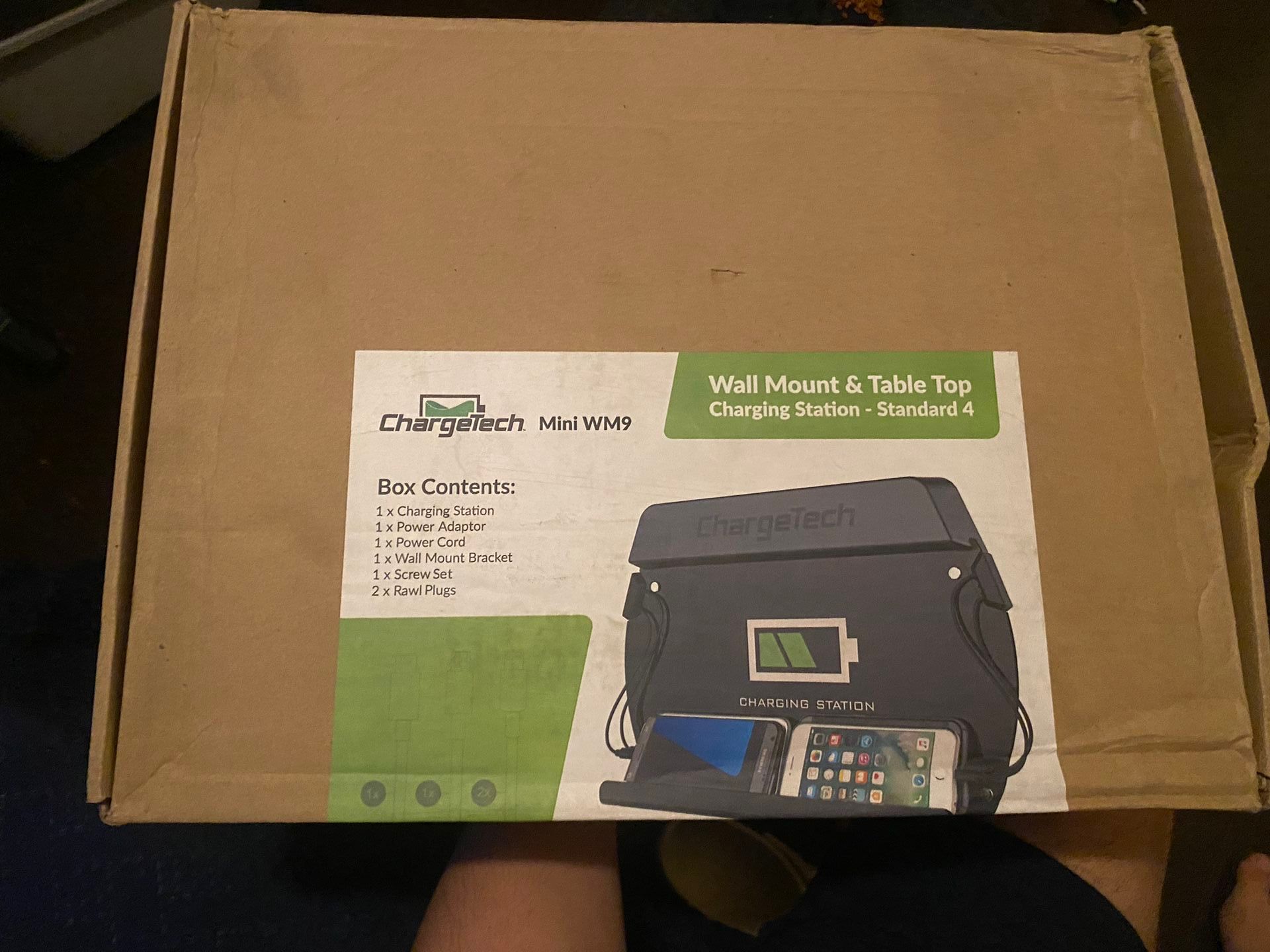 ChargeTech Wall Mount And Table Too Charging Station