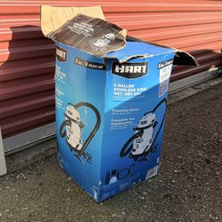 Hart 6 Gallon Stainless Steel Wet/Dry Vacuum
