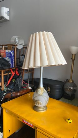 Antique glass lamp