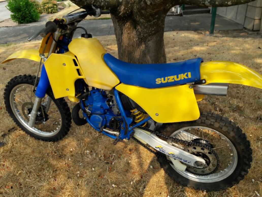 1986 RM250 Suzuki Revolution vintage race bike