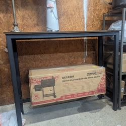 Metal Frame And Wood TV Stand