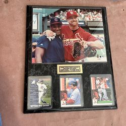 Mark McGuire And Sammy Sosa Homerun Plaque