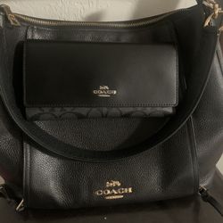 Coach Purse And Wallet Set
