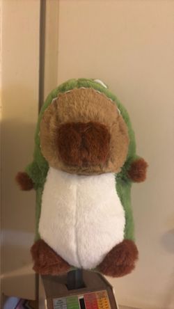 Capybara green brown plush new !