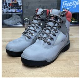 Timberland 6-Inch Waterproof Field Boot TB0A2JFE Grey Nubuck Men's Boots 