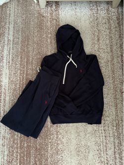 Navy blue polo set