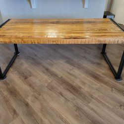 Custom Hand Crafted Live Edge Dining Table/Desk/Display. 78" x 35"