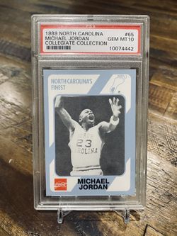MICHAEL JORDAN 1989 NORTH CAROLINA COLLEGIATE COLLECTION #65 PSA 10 GEM MINT