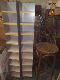 2 Matching standing shelves