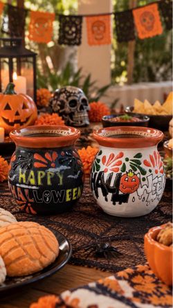 Talavera Halloween mug $10 each or two for $15
