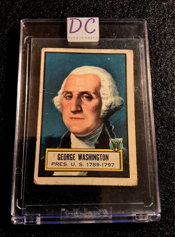 George Washington 1955 Topps look and see card! Rare !! 