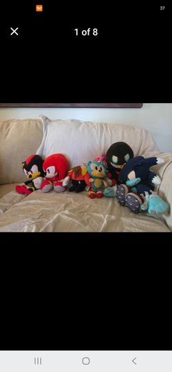 Sonic the Hedgehog Plush Lot of 6
