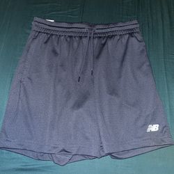 New Balance Sport Essentials Mesh Shorts Pockets Blue Athletic Running