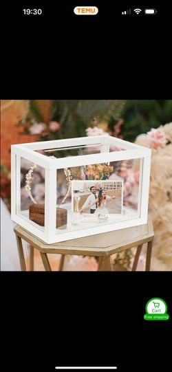 Acrylic Wedding Card Box