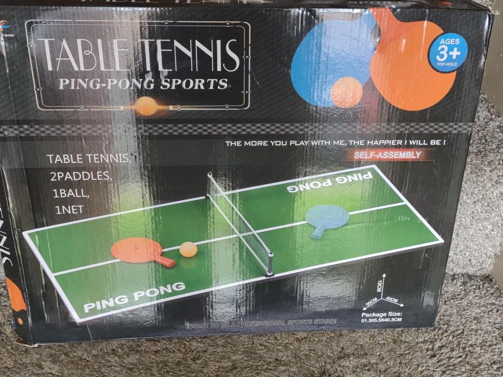 Table Top Ping Pong Table Tennis Game