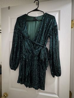Emerald green Romper