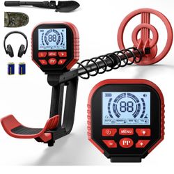 Brandnew 2026 Latest Metal Detector for Adults, Professional Waterproof & Adjustable Stem, Higher Accuracy Gold Detector with LCD, Advanced DSP Chip, 