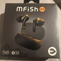 BRAND NEW IN BOX MFish Air 5.0 True Wireless Stereo Earbuds