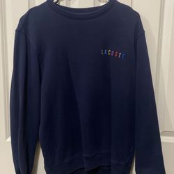 Navy Blue Lacoste Sweatshirt 