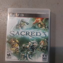 Ps3 Game Sacred 3 With Box And Manual 10 Dollars Firm