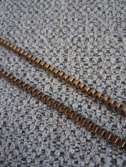 Copper Tone Box Link Chain