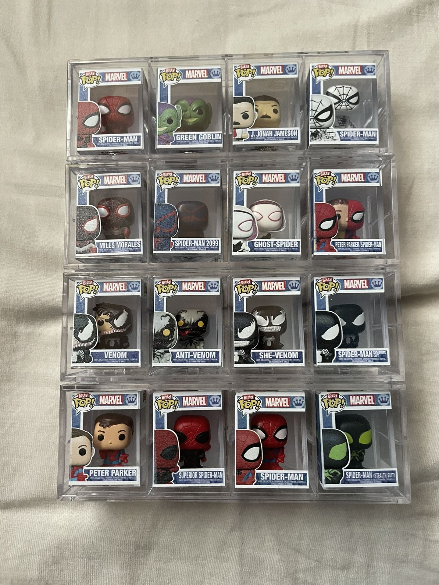 Bitty Funko Pop Full Spider Man Collection