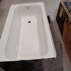 Honolulu 46 in. x 27 in. Left Drain Rectangular Alcove Soaking Bathtub in White