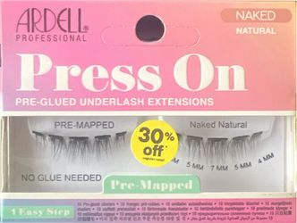 4 for $20 – Ardell Press-On Underlash Naked Natural