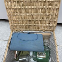 Wicker Picnic Basket For Two