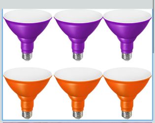 PAR38 Colored LED Light Bulbs 6-Pack