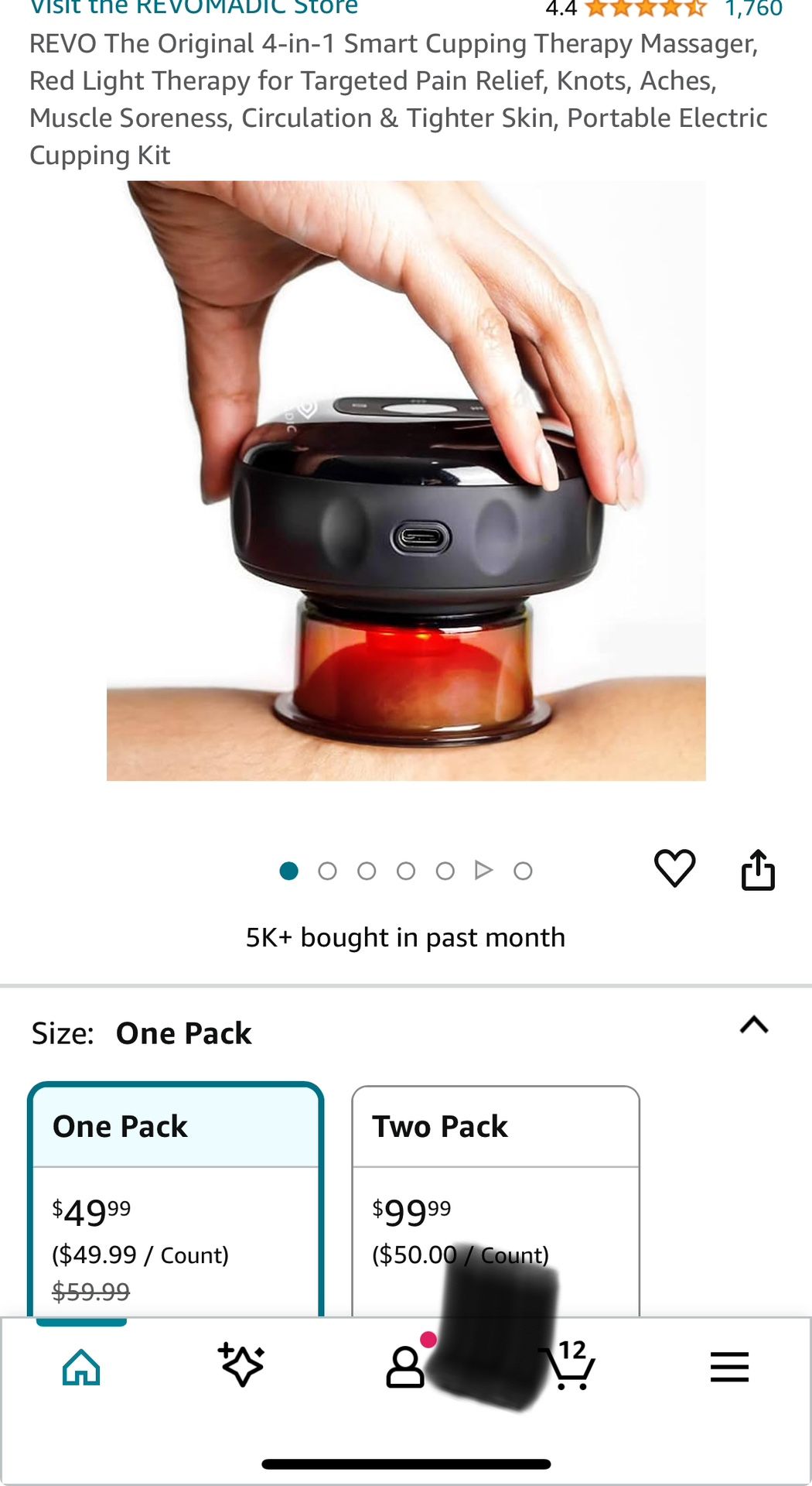 REVO The Original 4-in-1 Smart Cupping Therapy Massager