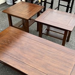 3 Piece Wooden Tables 