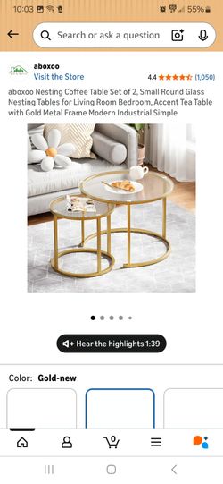 Beautiful Set of 2 coffee tables new in box pick up in Pomona $50