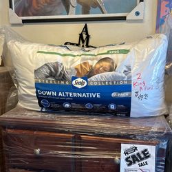 King Size Sealy Pillows. Set Of 2.