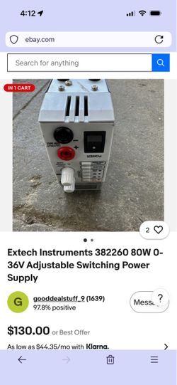 Extech lab bench power supply