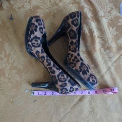 Leopard Print Platform Heel
