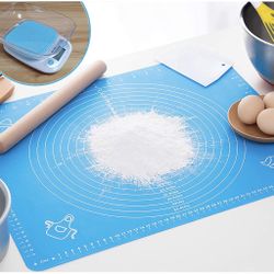 Non-slip Silicone Pastry Mat Set with Measurements